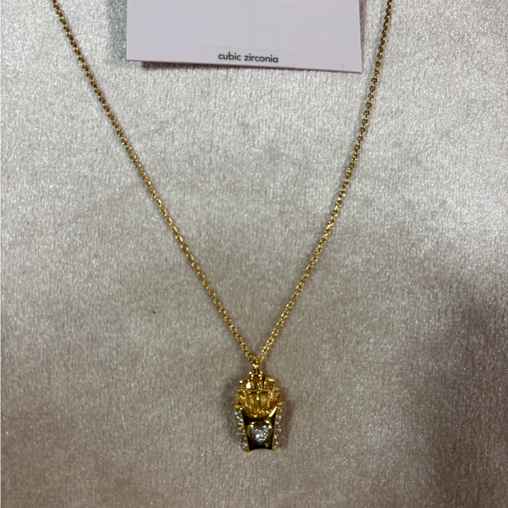 Kate Spade ♠️ What A Snack Mini Pendant French Fry Necklace And Earring Bundle - Picture 2 of 8